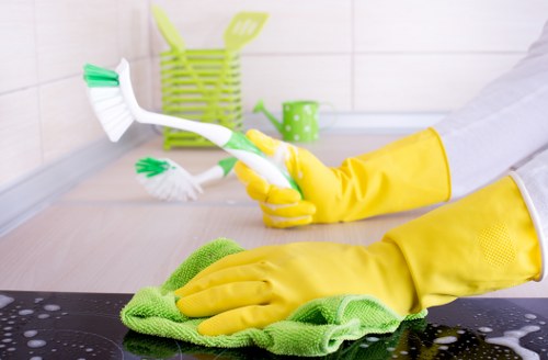 Professional upholstery cleaning in a Hainault living room